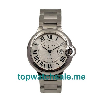 UK 42MM Steel Cartier Ballon Bleu W69012Z4 Replica Watches