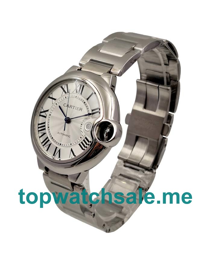 UK 42MM Steel Cartier Ballon Bleu W69012Z4 Replica Watches