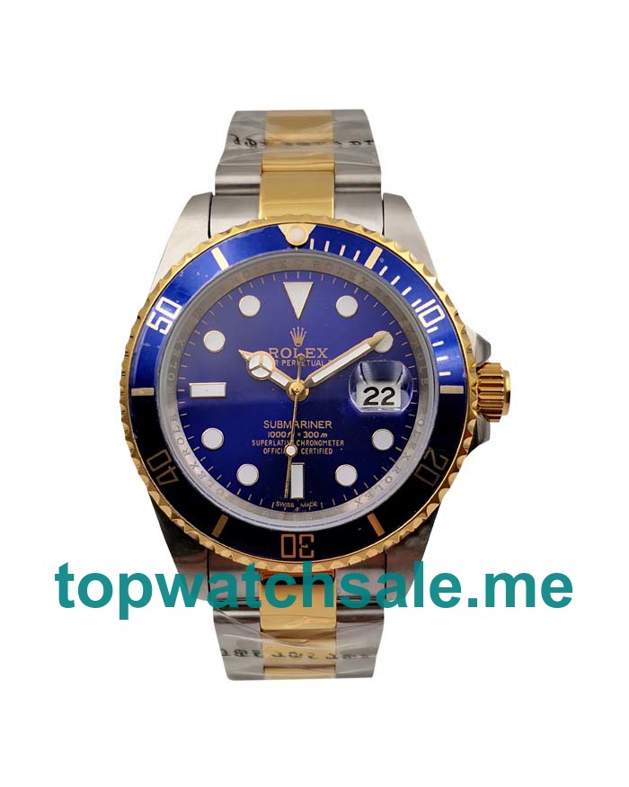 UK Blue Dials Steel And Gold Rolex Submariner 16613 Replica Watches