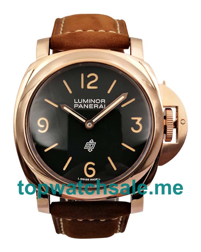 UK Black Dials Rose Gold Panerai Luminor PAM01086 Replica Watches