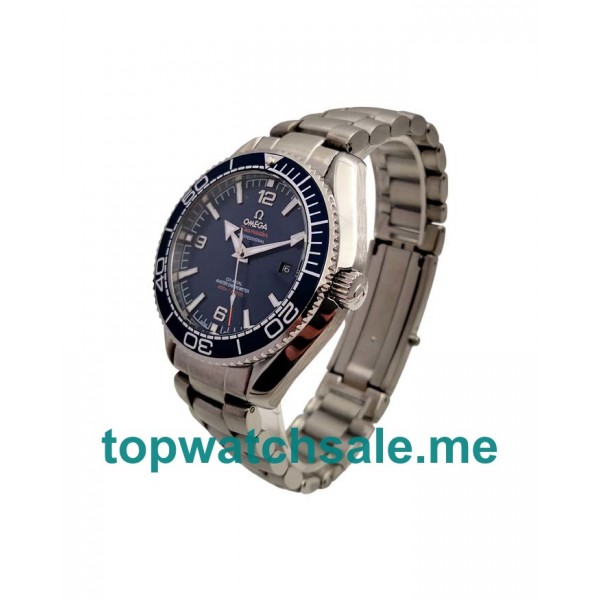 UK Blue Dials Titanium Omega Seamaster Planet Ocean 215.30.44.21.03.001 Replica Watches