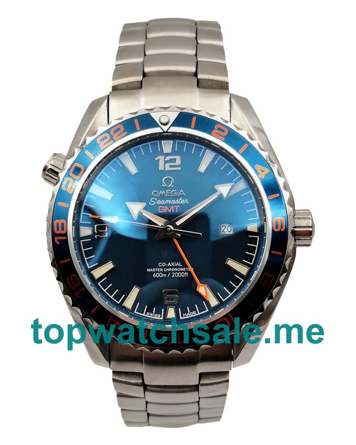 UK Blue Dials Steel Omega Seamaster Planet Ocean 232.30.44.22.03.001 Replica Watches