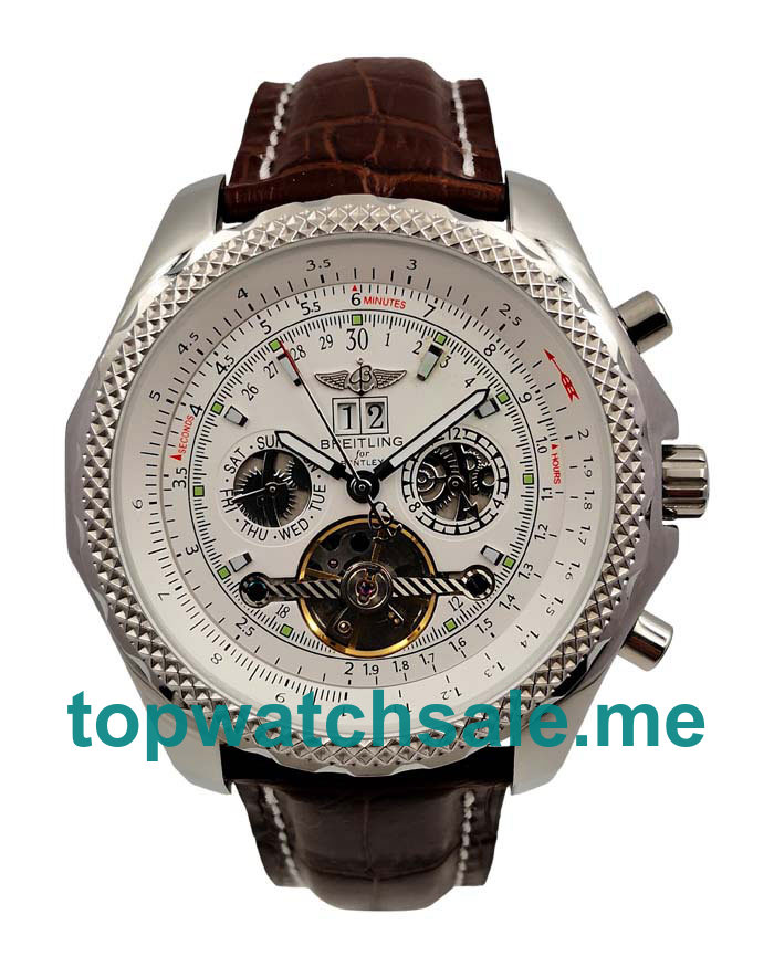 UK White Dials Steel Breitling Bentley Mulliner Tourbillon 170308 Replica Watches