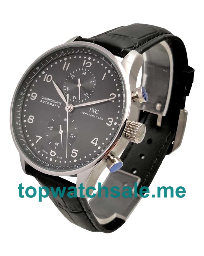 UK 44MM Black Dials IWC Portugieser IW371447 Replica Watches