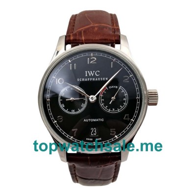 UK Black Dials Steel IWC Portugieser IW500703 Replica Watches