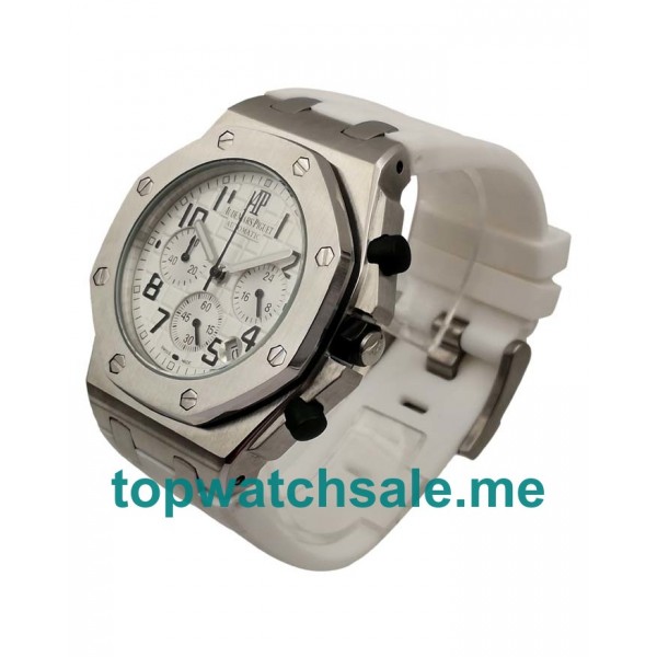 White Dials Fake Audemars Piguet Royal Oak Offshore 26283ST.OO.D010CA.01 Watches UK With Arabic Numerals