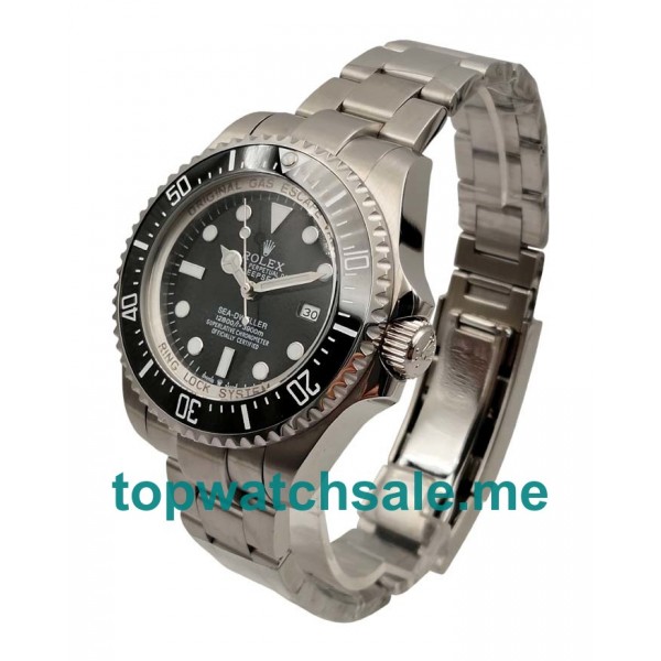 UK 44MM Black Dials Replica Rolex Sea-Dweller Deepsea 116660 Watches