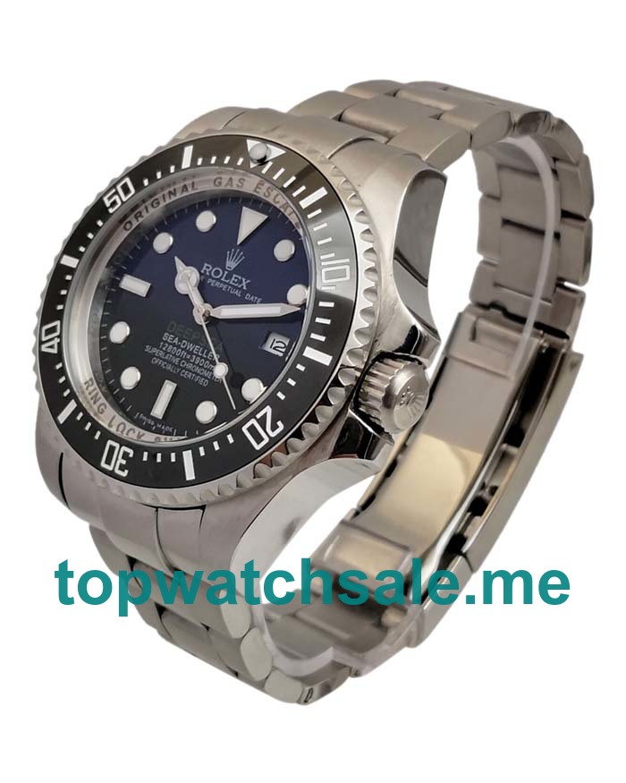 UK Black And Blue Dials Steel Rolex Sea-Dweller Deepsea 116660 Replica Watches