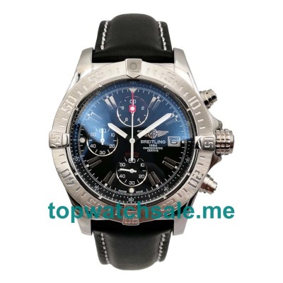 UK Black Dials Steel Breitling Super Avenger A13370 Replica Watches