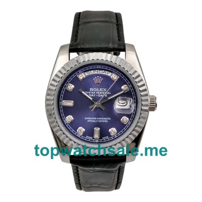 UK Blue Dials White Gold Rolex Day-Date 118139 Replica Watches