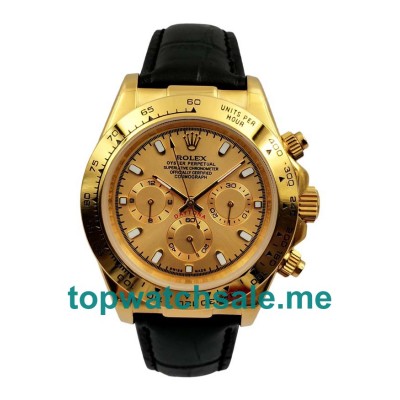 UK Champagne Dials Gold Rolex Daytona 116518 Replica Watches