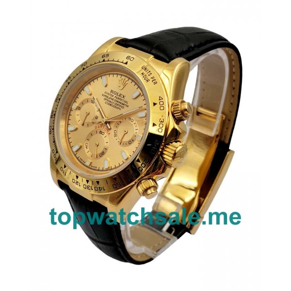 UK Champagne Dials Gold Rolex Daytona 116518 Replica Watches