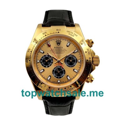 UK Champagne Dials Gold Rolex Daytona 116518 Replica Watches