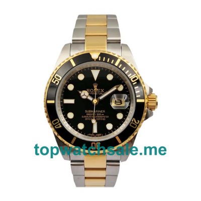 UK Black Dials Steel And Gold Rolex Submariner 116613 LN Replica Watches