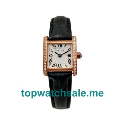 UK Silver Dials Rose Gold Cartier Tank Francaise WE104531 Replica Watches