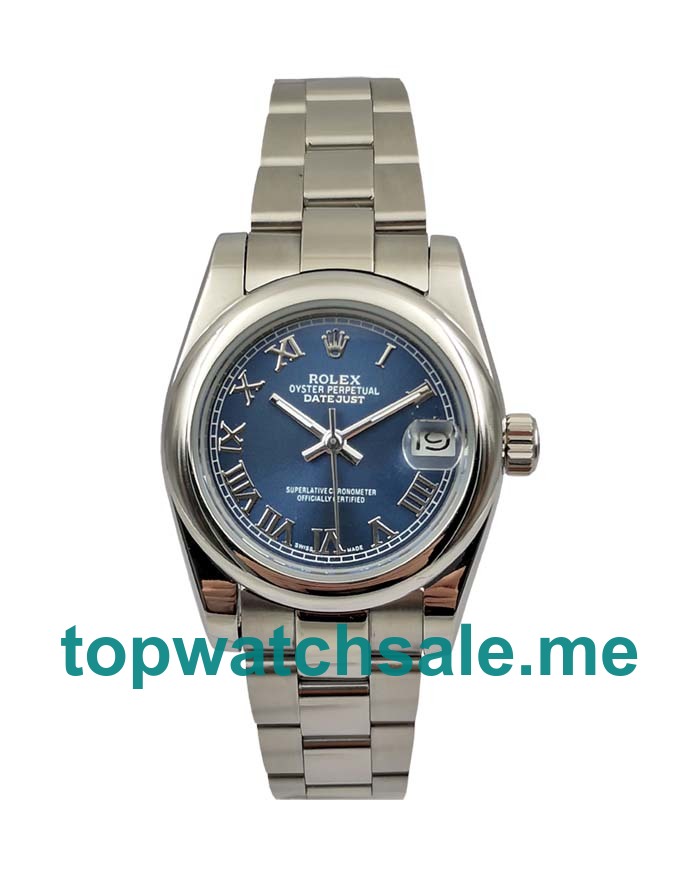 UK Blue Dials Steel Rolex Datejust 178240 Replica Watches