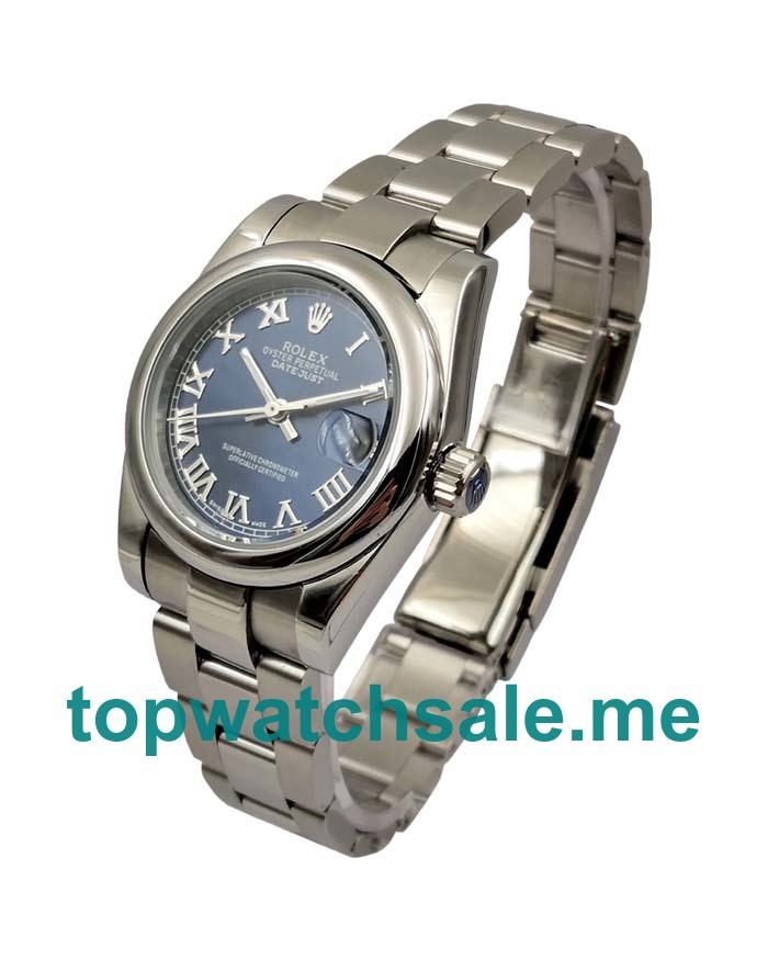 UK Blue Dials Steel Rolex Datejust 178240 Replica Watches