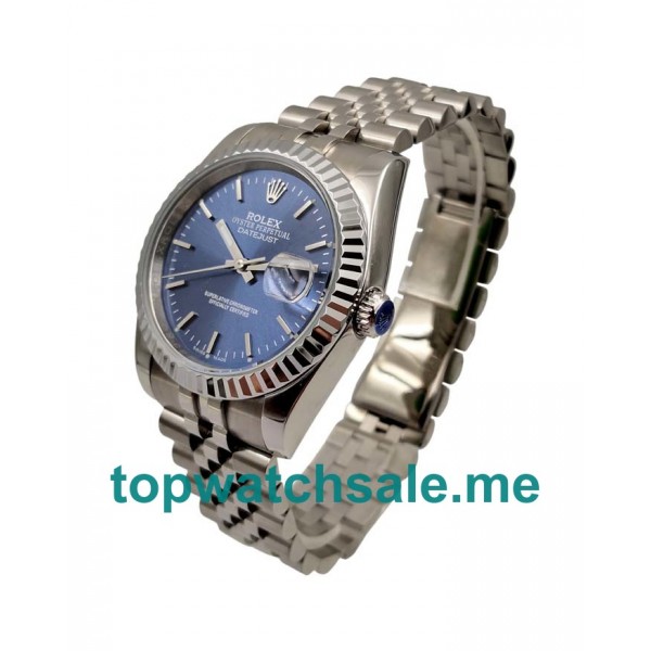 UK Blue Dials Steel And White Gold Rolex Datejust 126234 Replica Watches