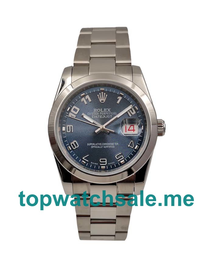 UK Blue Dials Steel Rolex Datejust 116200 Replica Watches