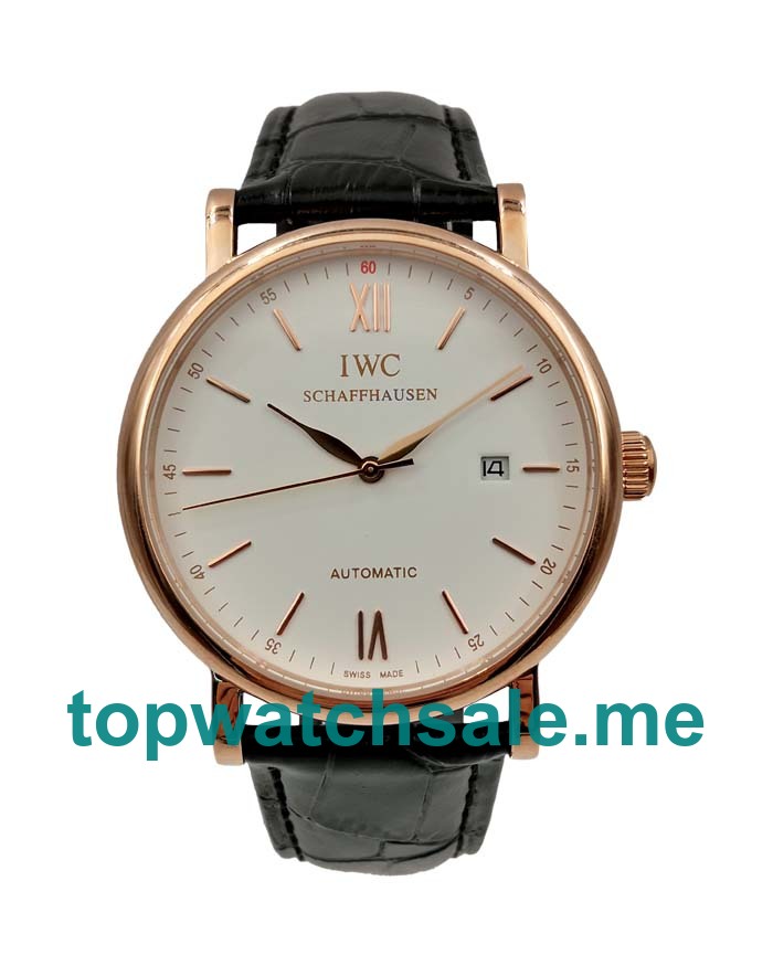 Black Straps IWC Portofino IW356504 Replica Watches UK Online Sale