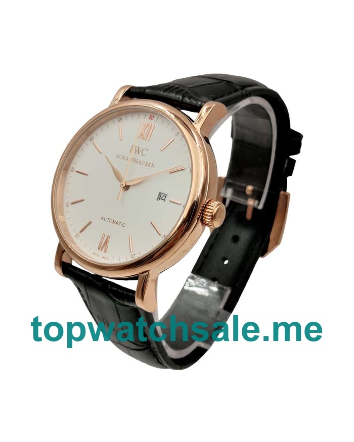 Black Straps IWC Portofino IW356504 Replica Watches UK Online Sale