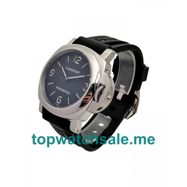 UK 44MM Black Dials Panerai Luminor Base PAM00112 Replica Watches