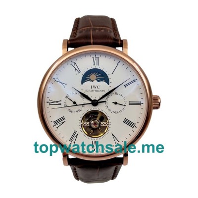 UK White Dials Rose Gold IWC Portofino 171739 Replica Watches