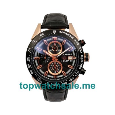 UK Rose Gold Men TAG Heuer Carrera CAR2A5A.FT6044 Replica Watches