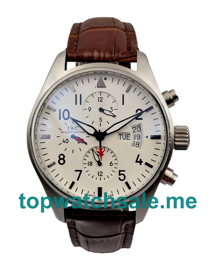 UK White Dials Steel IWC Pilots IW377701 Replica Watches