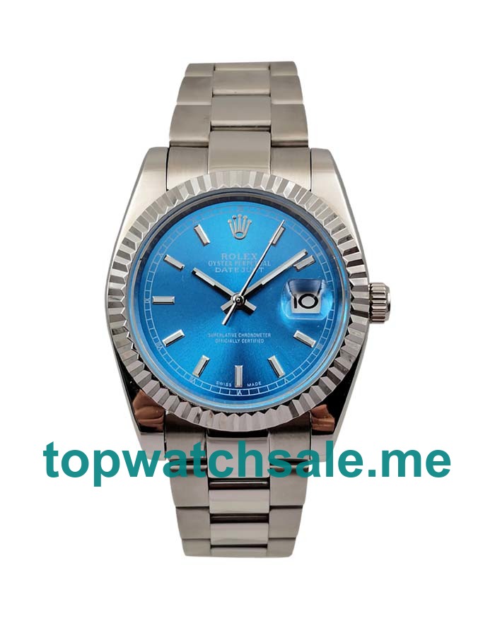 UK Blue Dials Steel Rolex Datejust 116234 Replica Watches