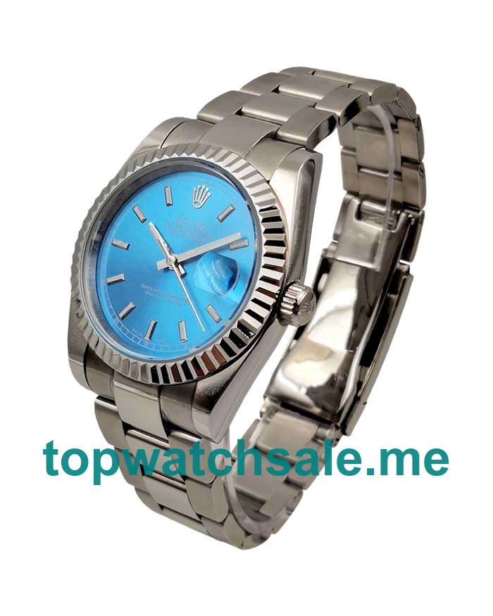 UK Blue Dials Steel Rolex Datejust 116234 Replica Watches