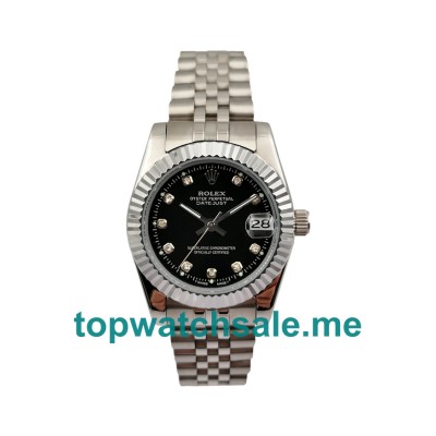 UK Black Dials Steel Rolex Datejust 178274 Replica Watches