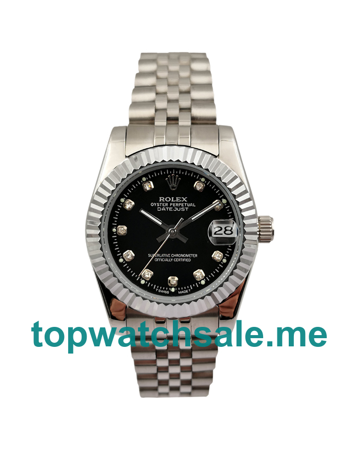 UK Black Dials Steel Rolex Datejust 178274 Replica Watches