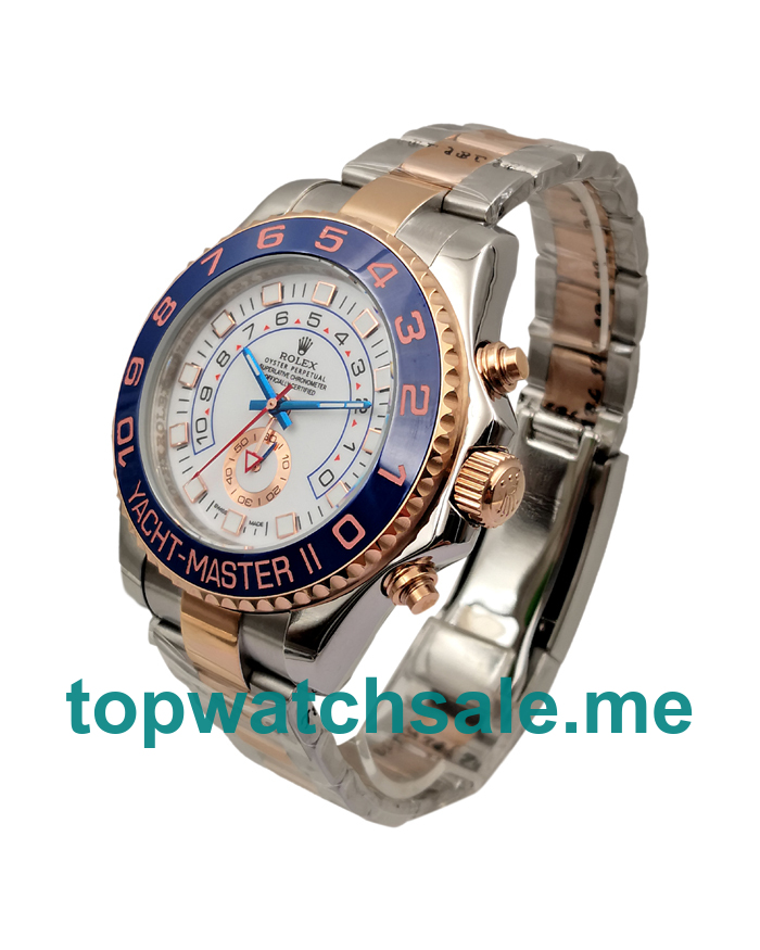 UK White Dials Steel And Rose Gold Rolex Yacht-Master II 116681 Replica Watches