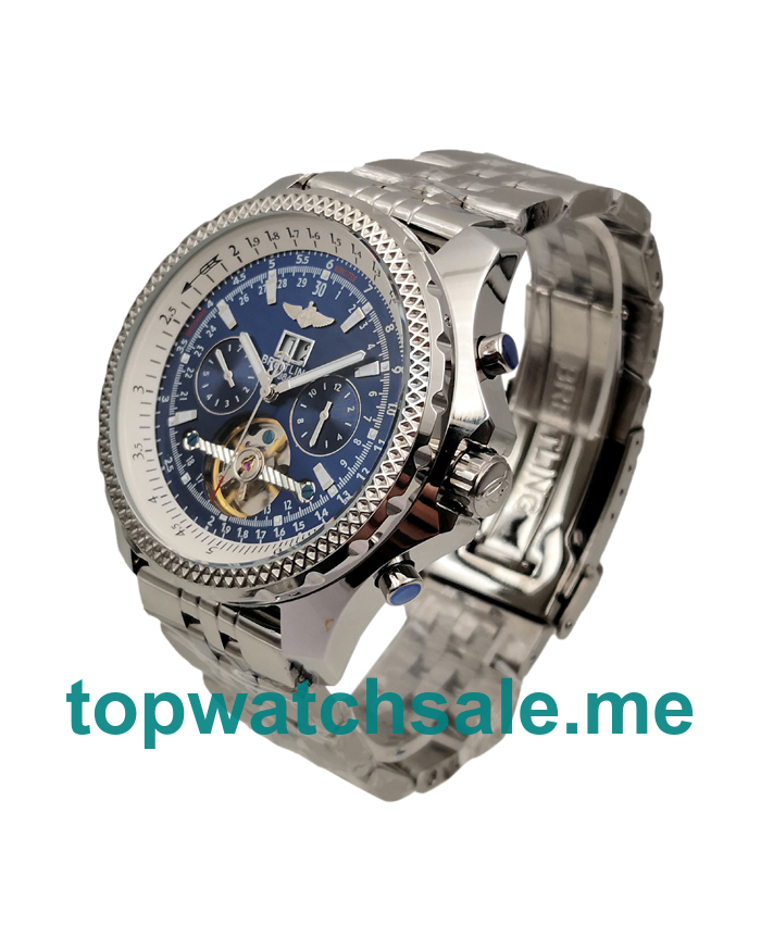 UK Blue Dials Steel Breitling Bentley Mulliner Tourbillon 171048 Replica Watches