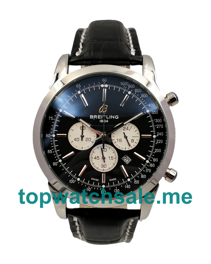 UK Black Dials Steel Breitling Transocean AB015212 Replica Watches