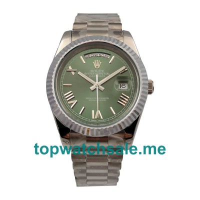 UK Green Dials Steel Rolex Day-Date II 228239 Replica Watches