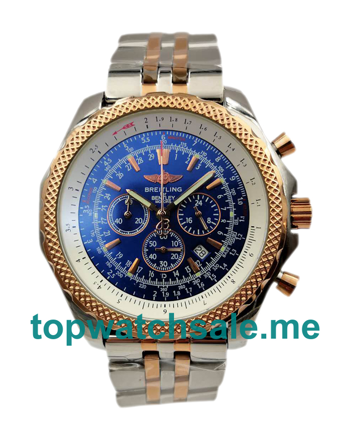 UK Blue Dials Steel And Rose Gold Breitling Bentley Motors A25362 Replica Watches