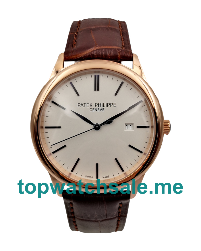 UK White Dials Rose Gold Patek Philippe Calatrava 5296R Replica Watches