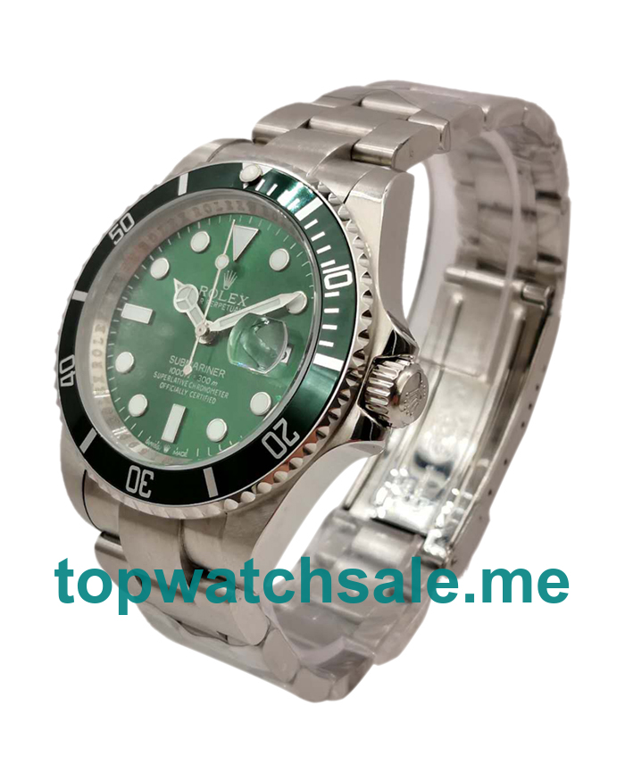 UK Green Dials Steel Rolex Submariner 116610 LV Replica Watches