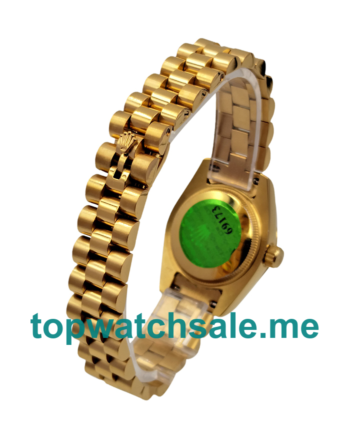 UK Champagne Dials Gold Rolex Lady-Datejust 179178 Replica Watches