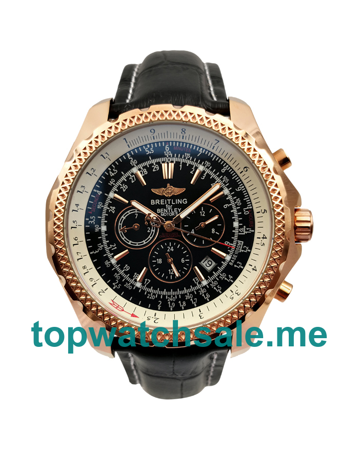 UK Black Dials Rose Gold Breitling Bentley A25362 Replica Watches