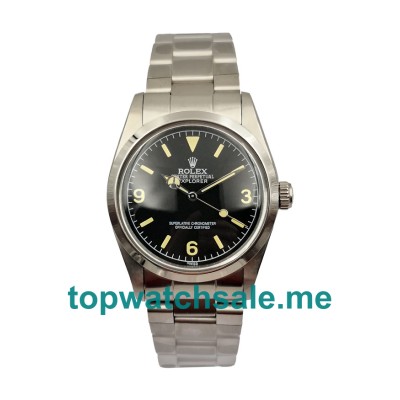 UK Black Dials Steel Rolex Explorer 6610 Replica Watches