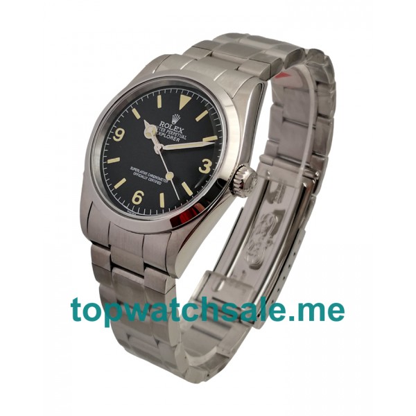 UK Black Dials Steel Rolex Explorer 6610 Replica Watches