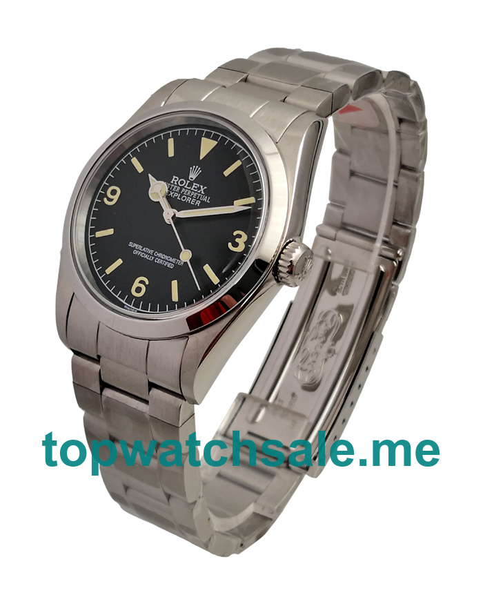 UK Black Dials Steel Rolex Explorer 6610 Replica Watches