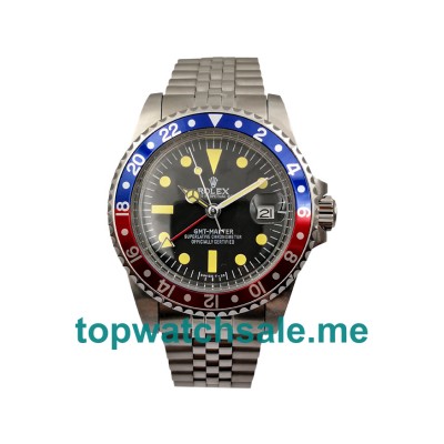 UK Black Dials Steel Rolex GMT-Master 16750 Replica Watches