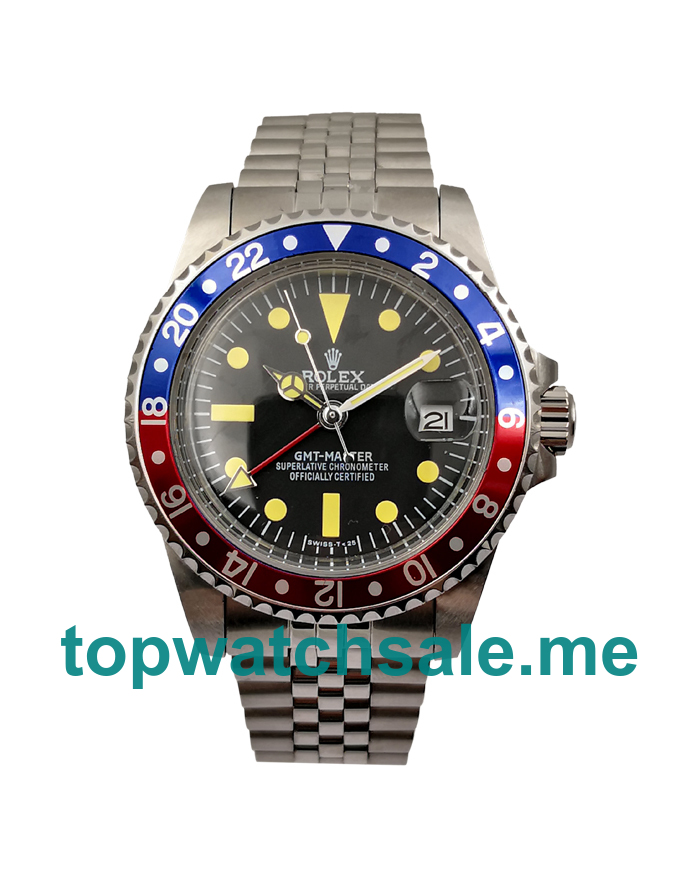 UK Black Dials Steel Rolex GMT-Master 16750 Replica Watches