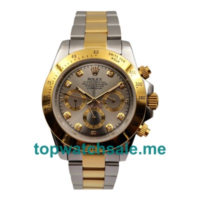 UK Grey Dials Steel And Gold Rolex Daytona 116523 Replica Watches