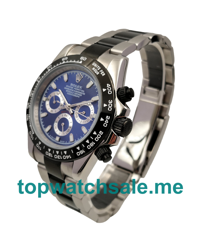 UK Blue Dials Steel And Ceramic Rolex Daytona 116500 Replica Watches