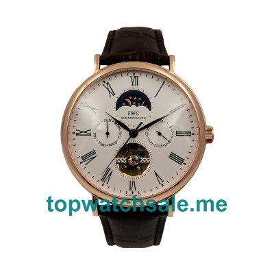 UK White Dials Rose Gold IWC Portofino 171290 Replica Watches